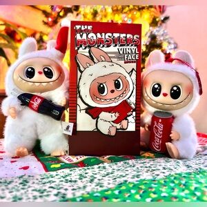 Cute White Plush Doll Single Blind Box Lafu Coca-Cola